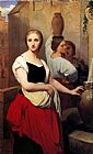 Ary Scheffer Margaret at the Fountain painting